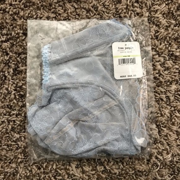 Free People Lucia Underwire Bra Blue Hydrandea - Picture 8 of 12